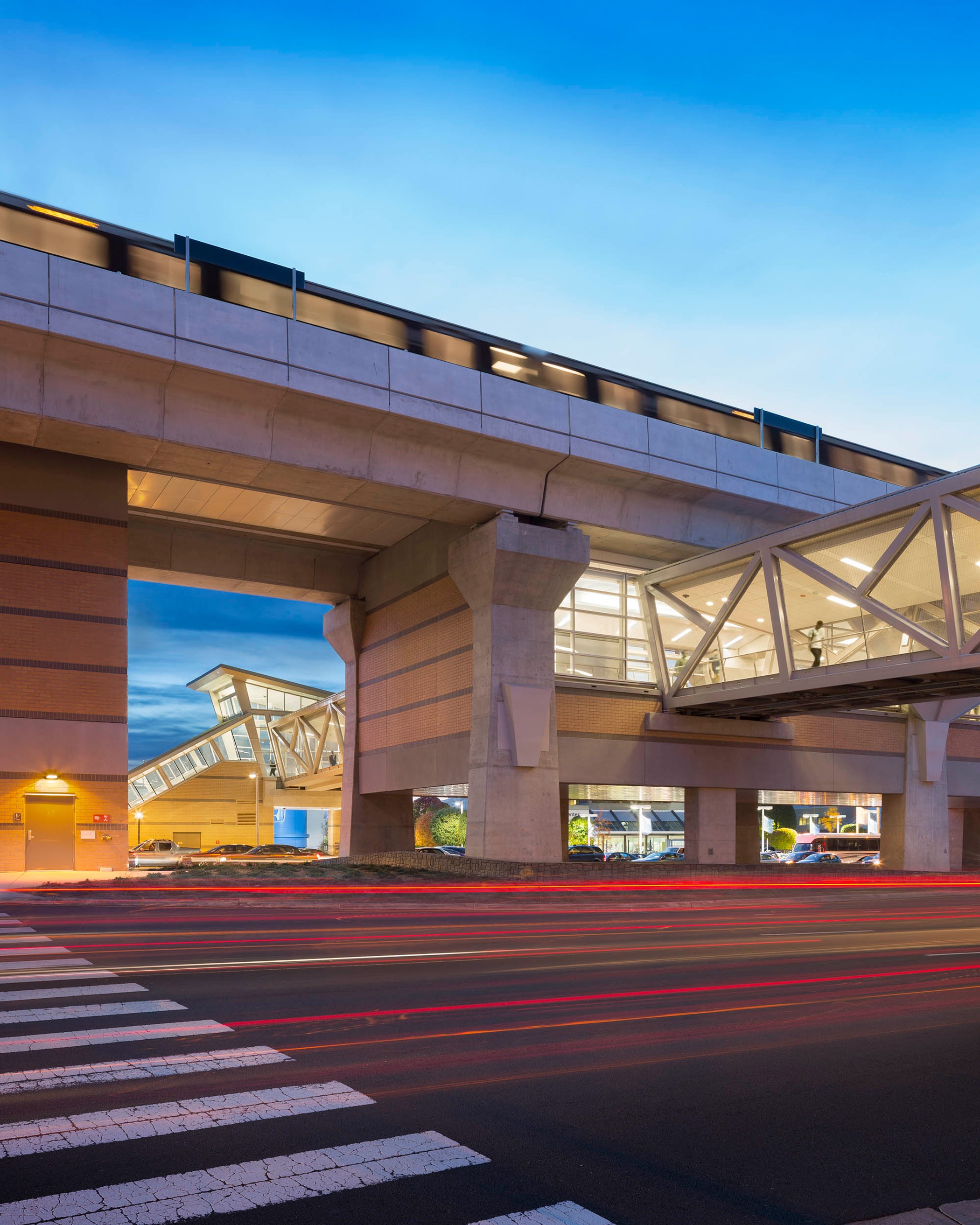 METRO Silver Line Extension sunset view