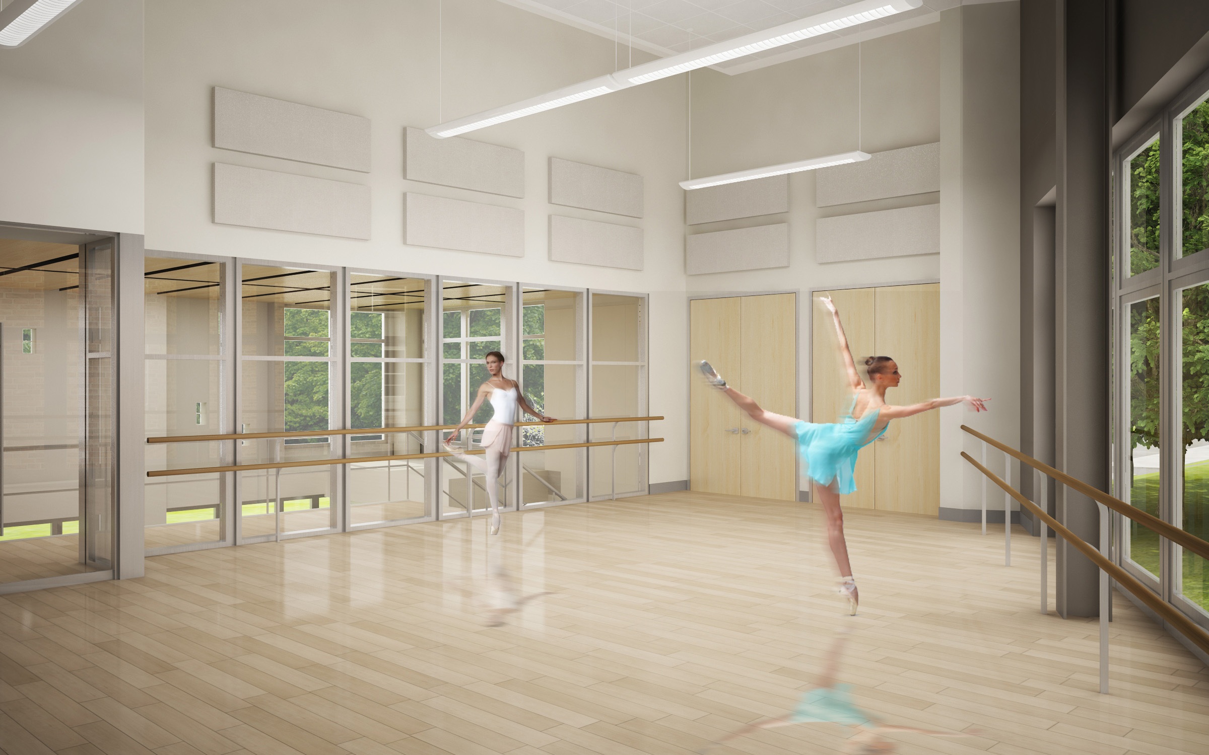 dance studio rendering