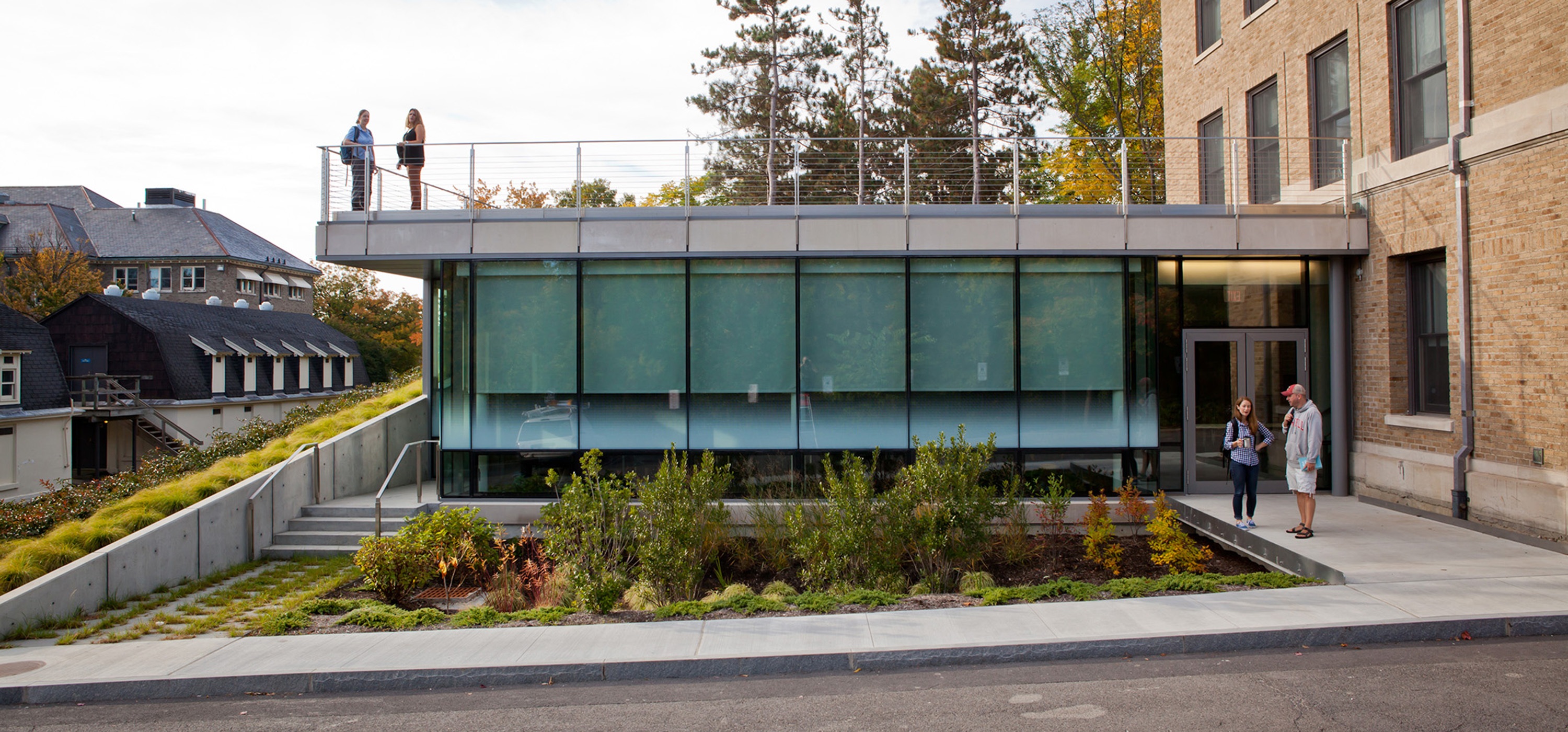 Fernow Hall landscape design and rain garden