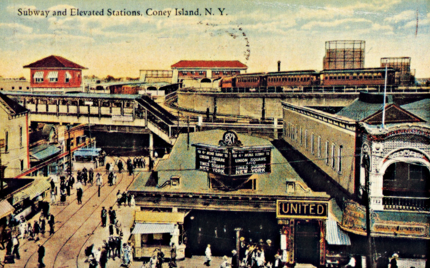 Vintage Coney island postcard