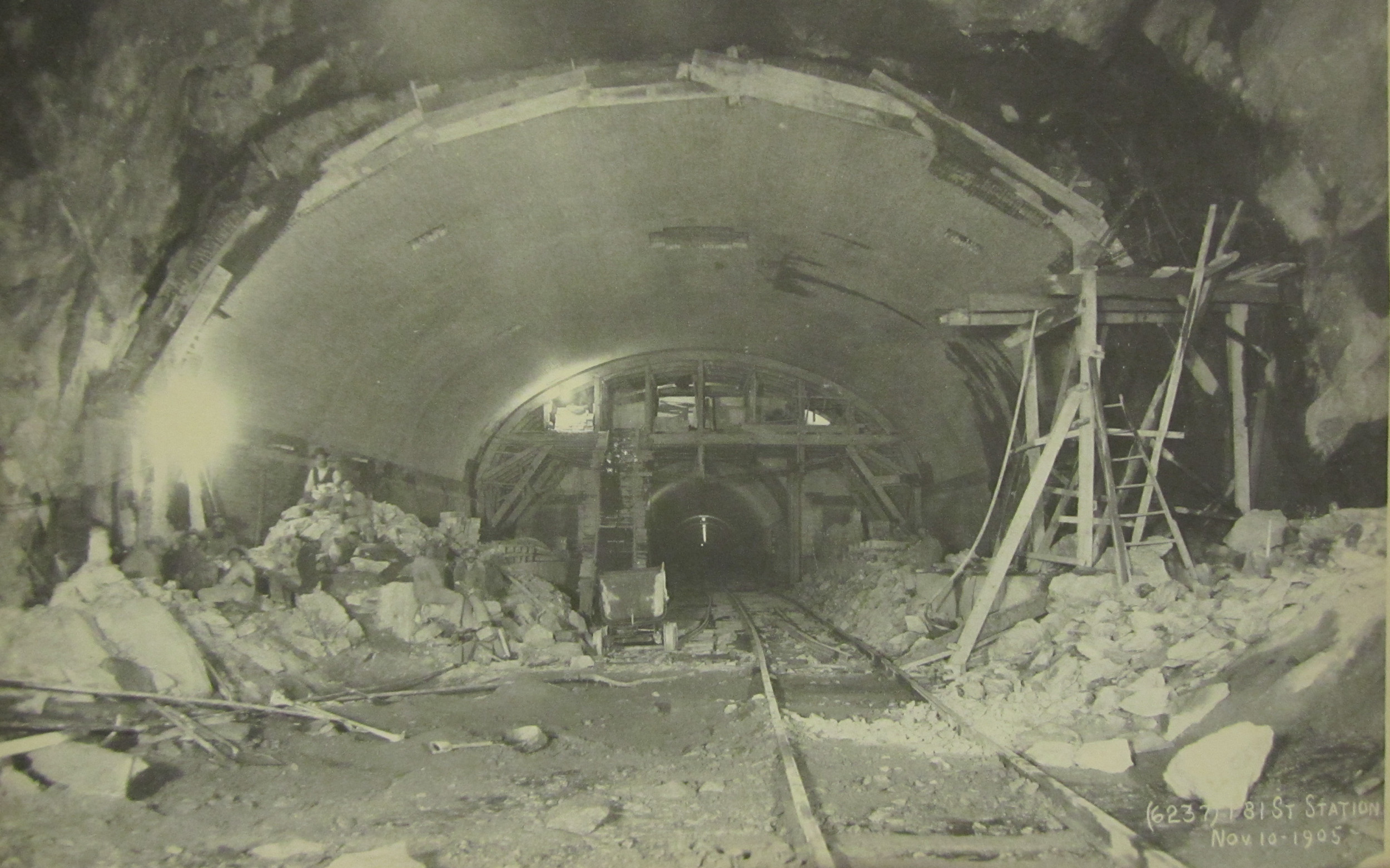collapsed subway arch