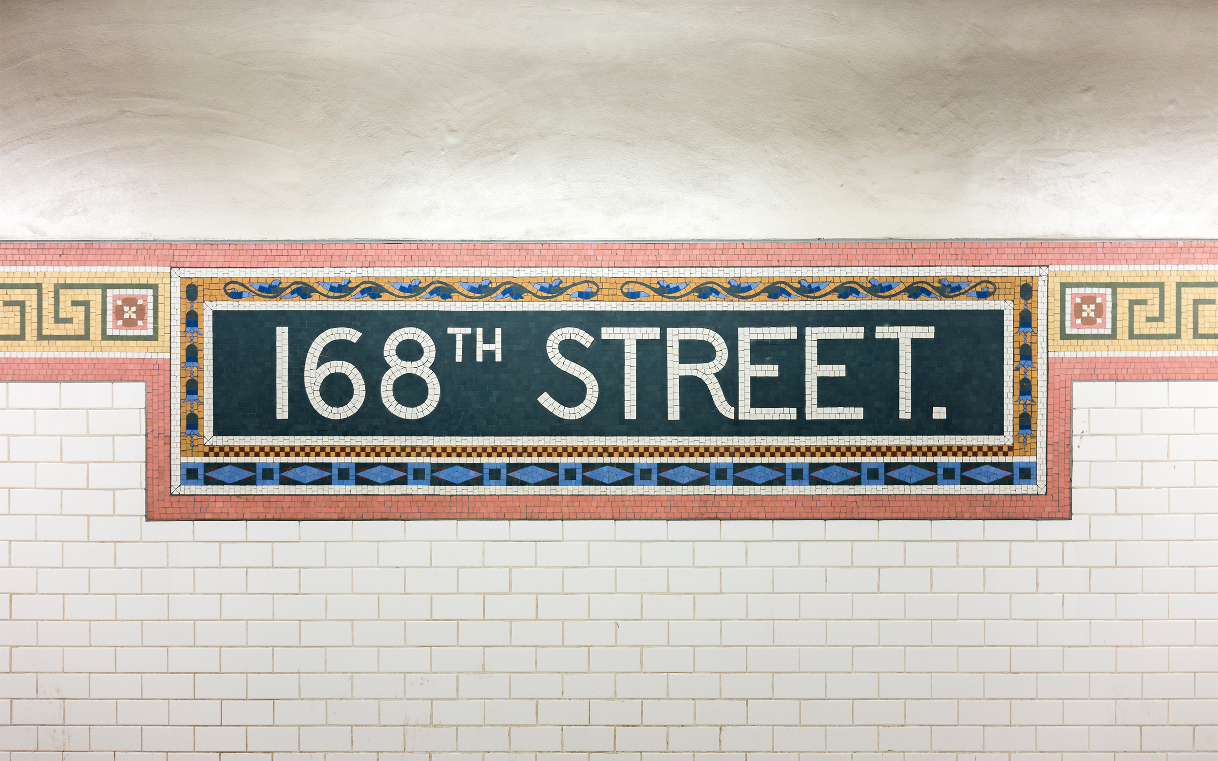 168th Street subway mosaic tile