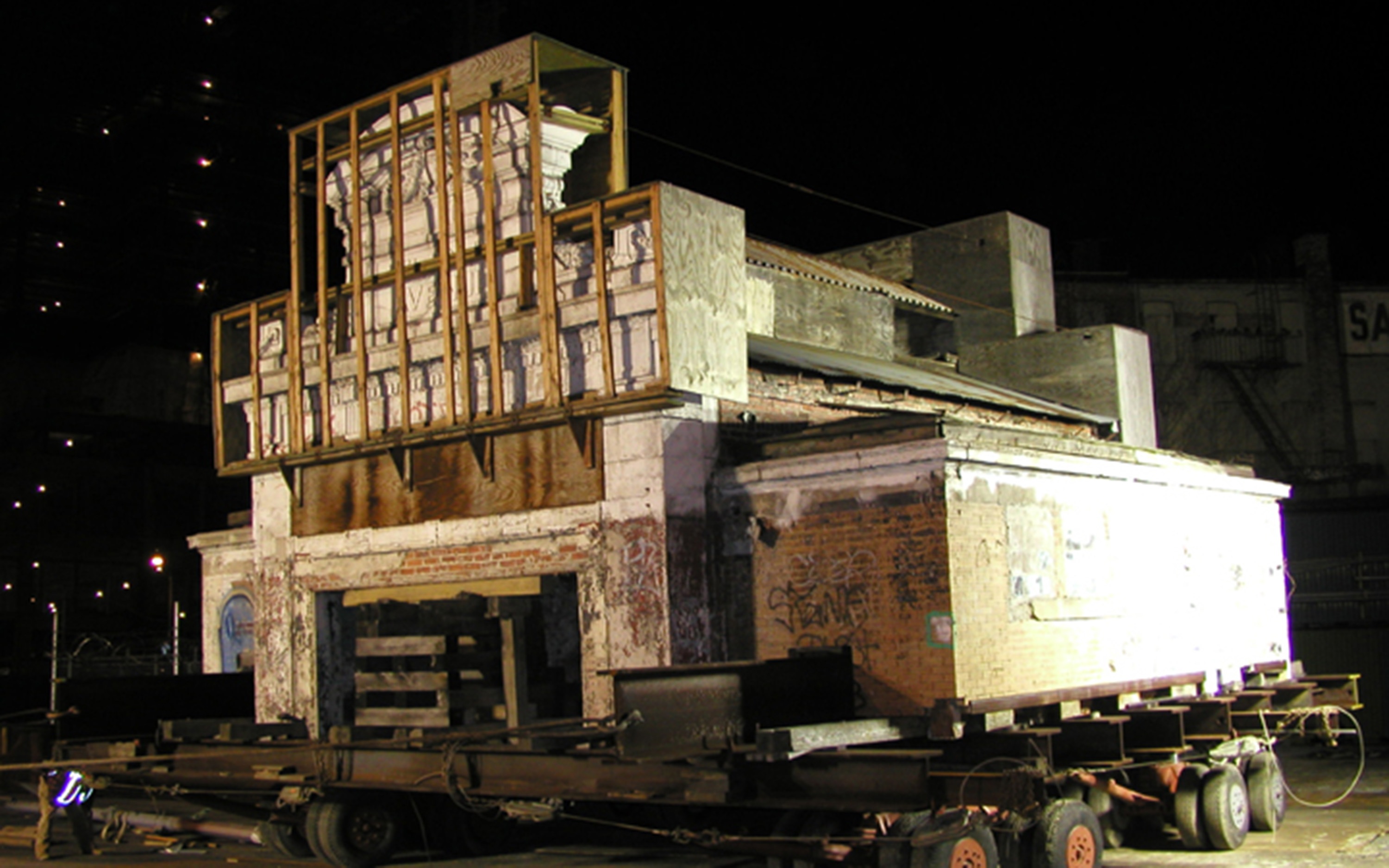 Times Plaza Kiosk transit to restoration site