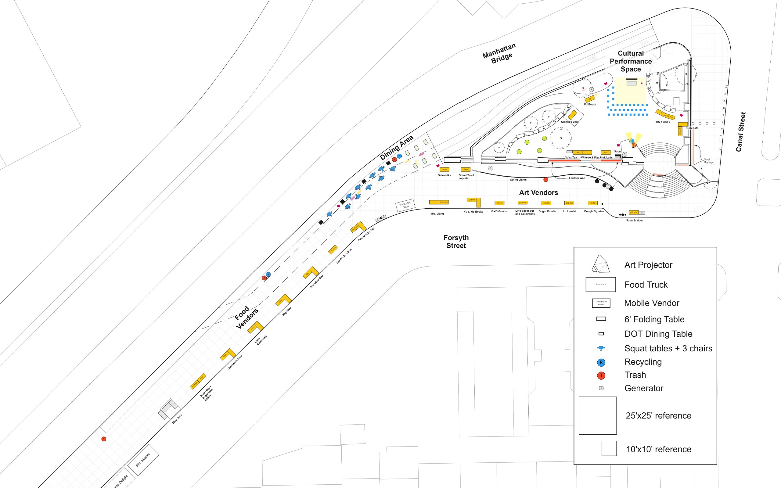 Chinatown Night Market diagram