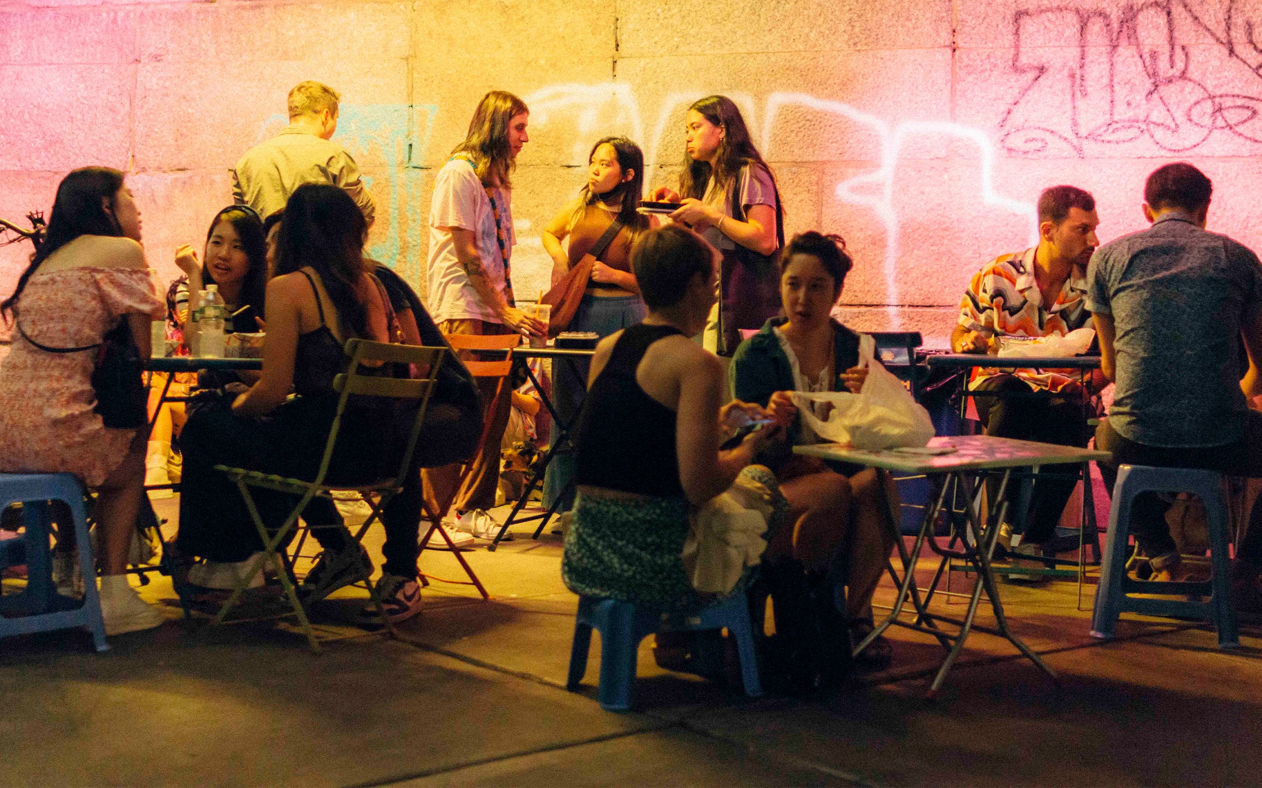 Chinatown Night Market seating area