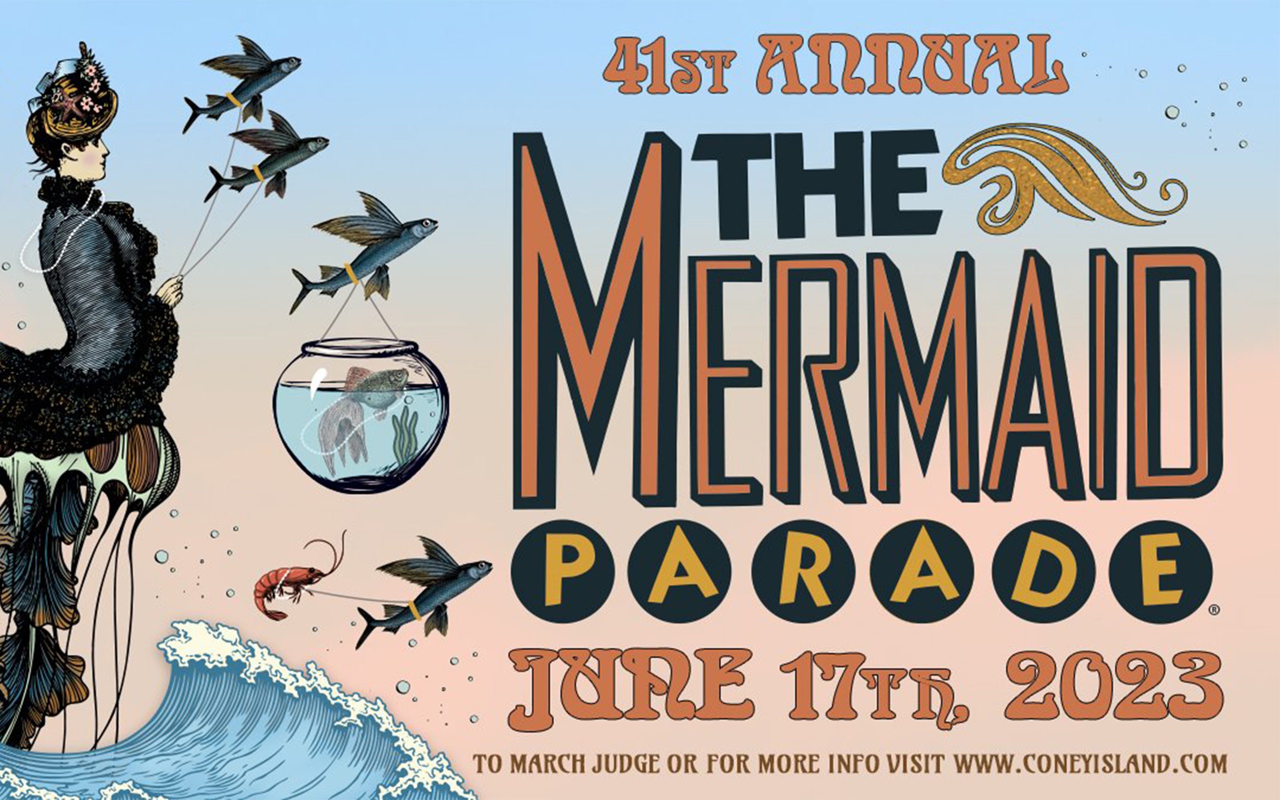 41st Annual Mermaid Parade poster