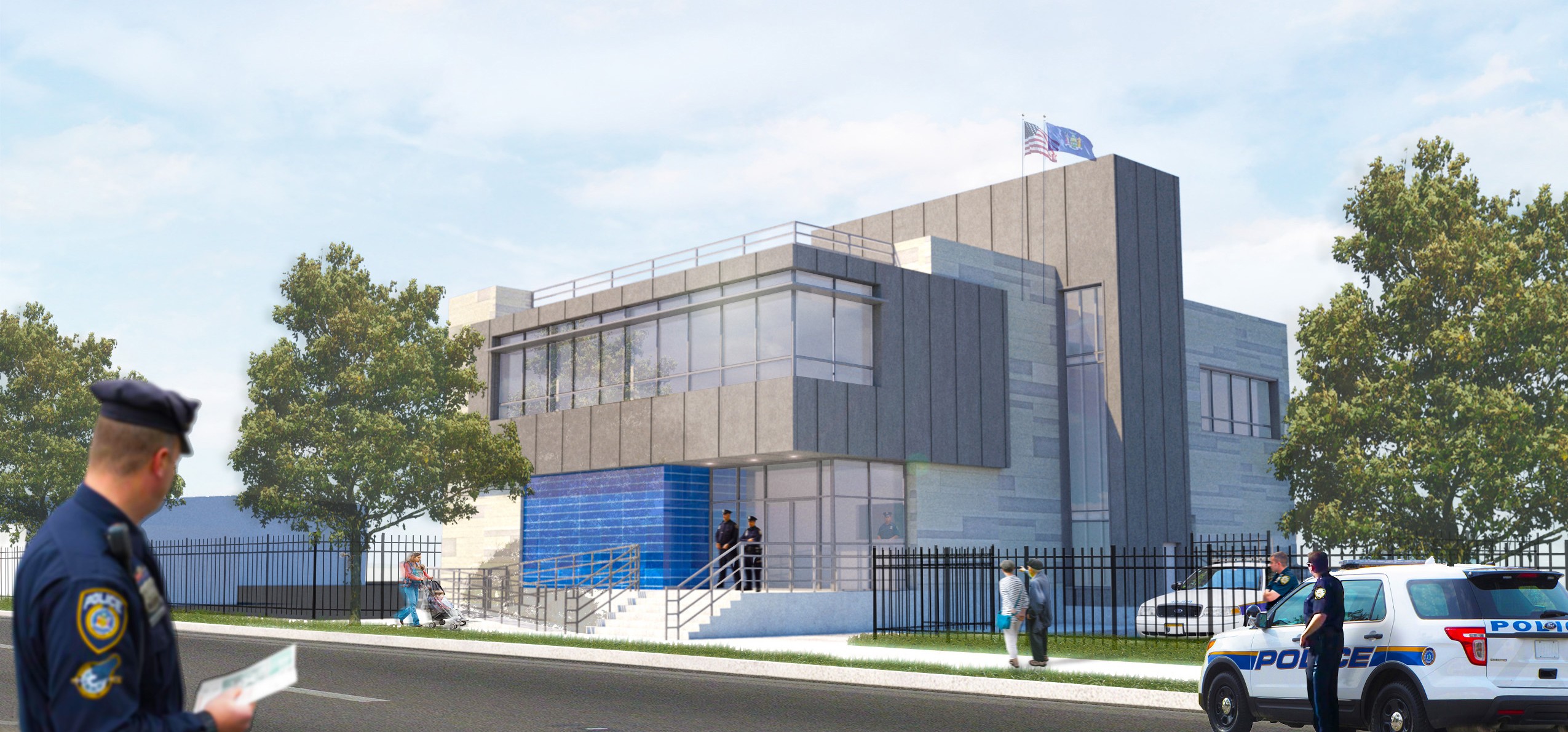 MTA District 9 Police Facility rendering