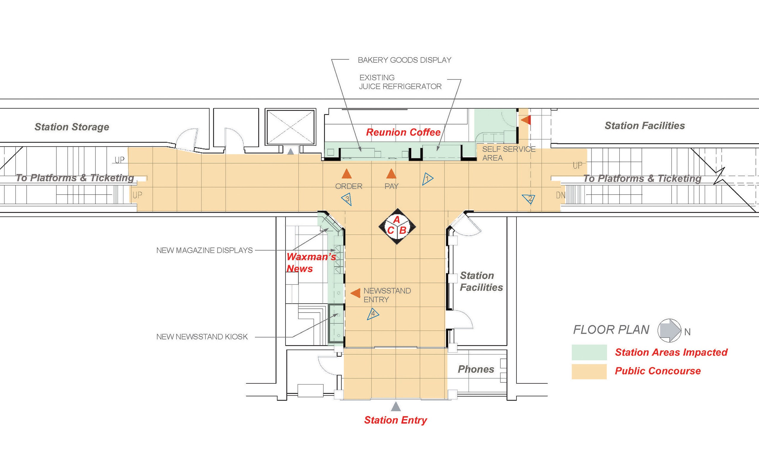 White Plains Station retail floor plan