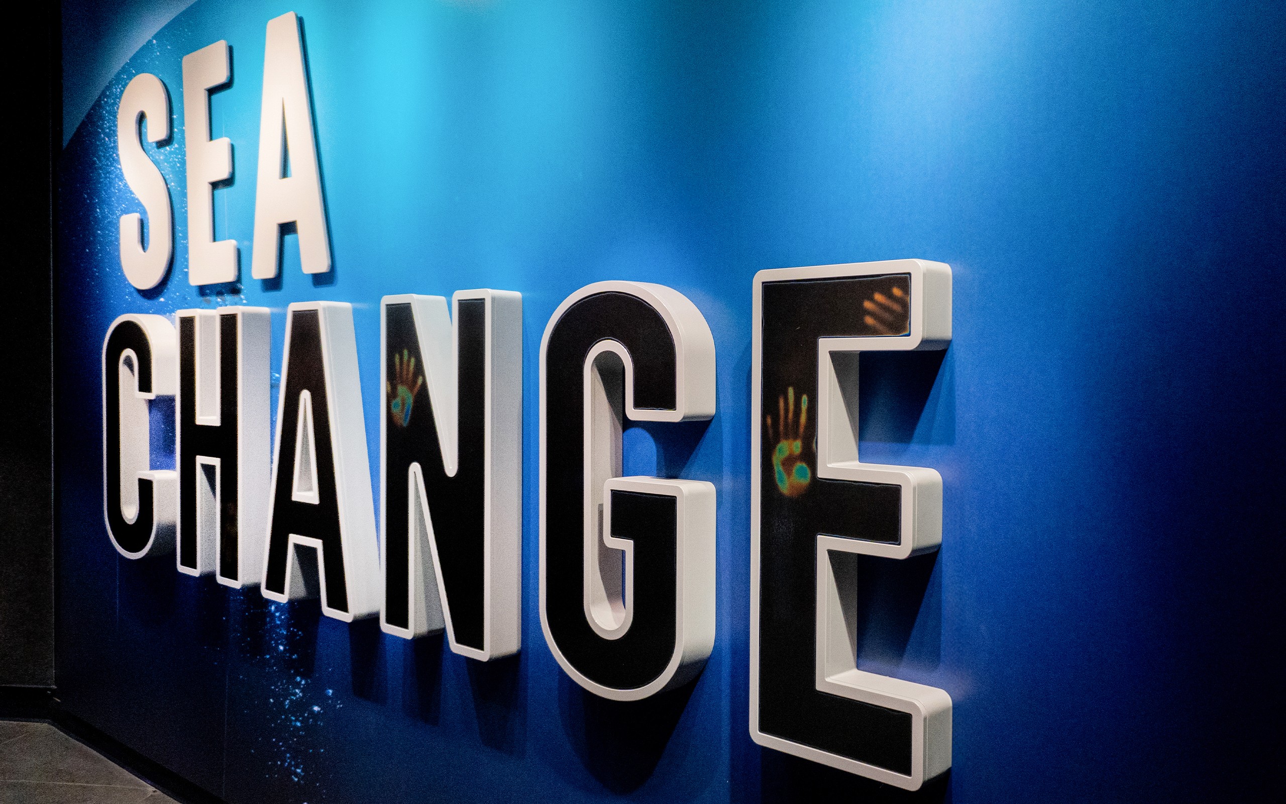 New York Aquarium Sea Change interactive signage