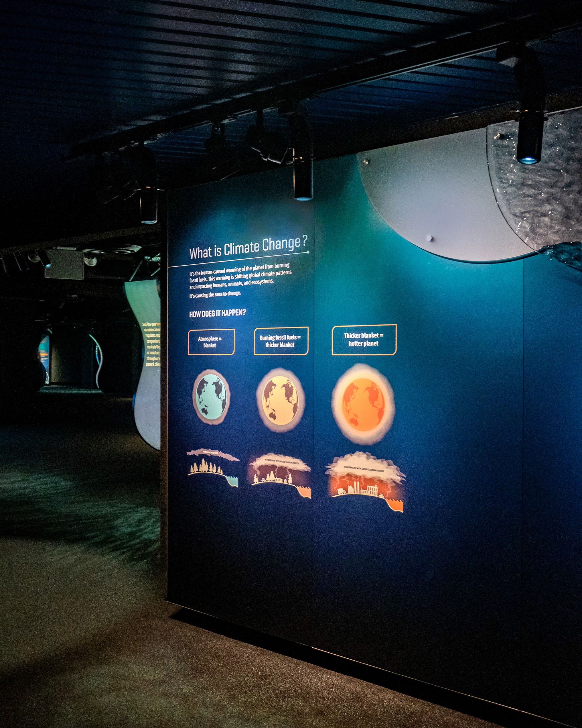 New York Aquarium Sea Change exhibit graphics