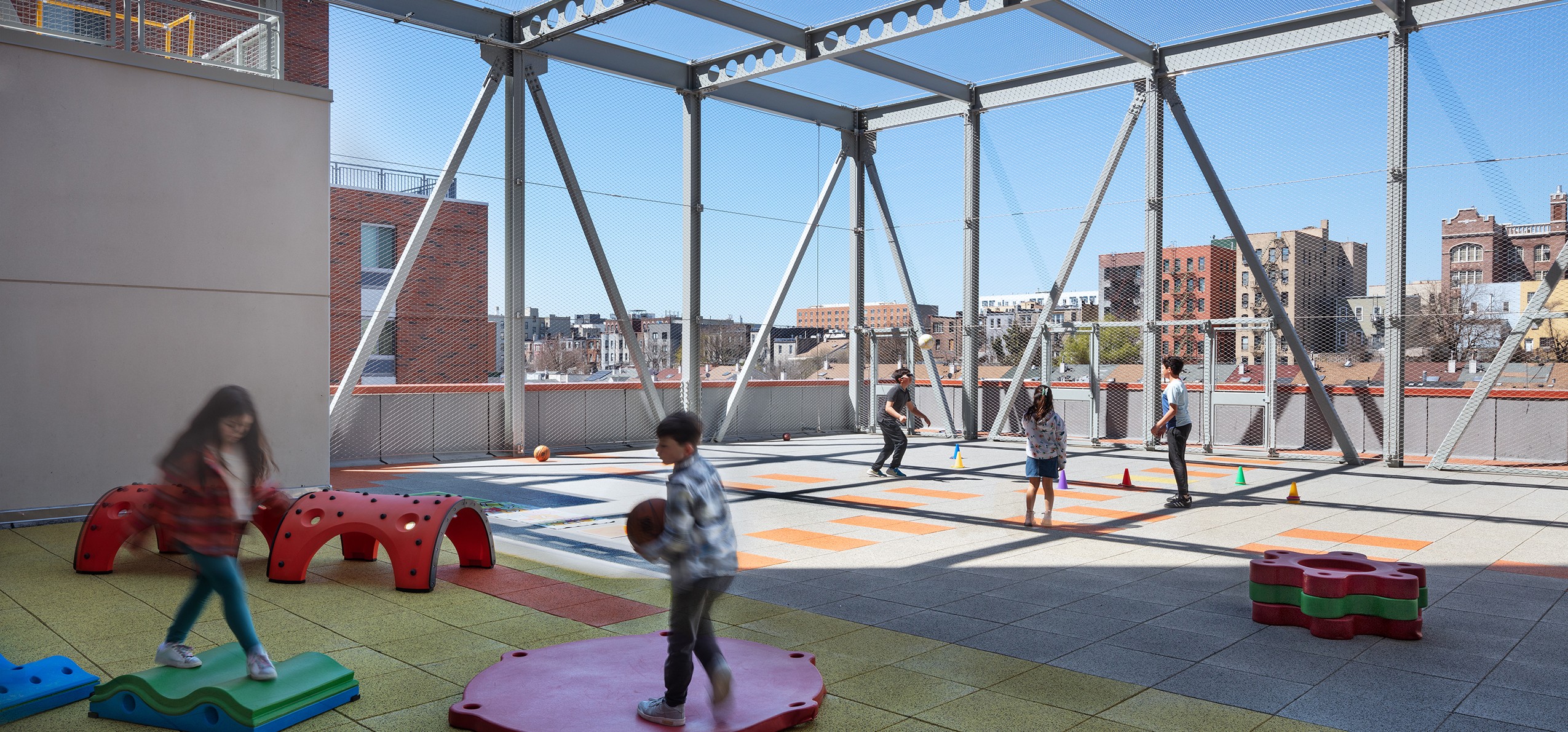 Samara Community School rooftop play area